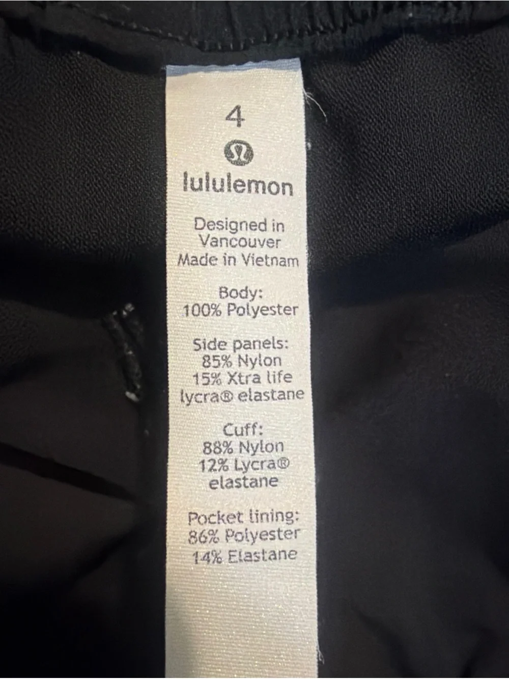 Lululemon On the Fly Jogger Velvet Trim 6